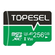 TOPESEL 256GB microSDXC Memory Card A1 V30 U3 Class 10 Micro SDXC UHS-I TF Cards for Nintendo Switch Camera Phone Drone
