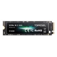 thumbnail image 1 of TOPESEL 512G PCIe 4.0 NVMe Gen 4 SSD NVMe M.2 2280 Internal SSD Up to 4900MB/s NVMe SSD Internal Solid State Hard Drive for PS5 PC Laptop, 1 of 9