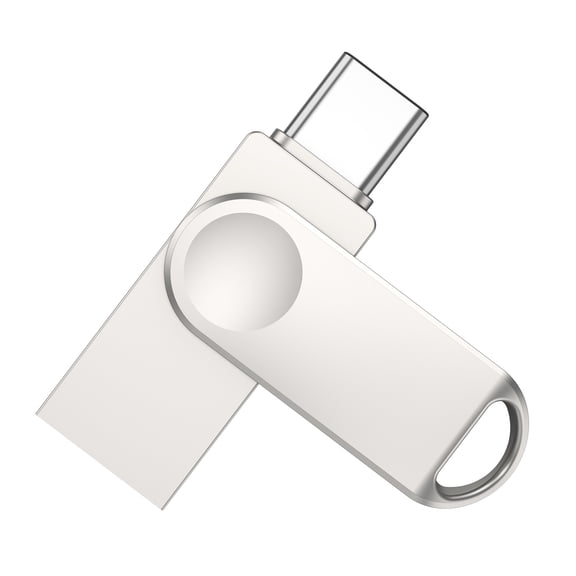 TOPESEL 64GB USB C Flash Drive 3.0 Type C USB Thumb Drive High Speed Dual Storage Memory Stick Silver