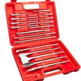 thumbnail image 1 of TOPEX 17 Piece SDS PLUS Rotary Hammer Drill Bits Set & Chisel Bits Hole Tool Set, 1 of 12