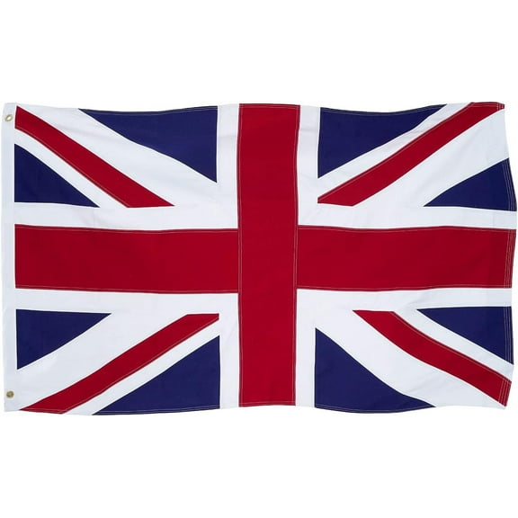 TOPFLAGS British Flag 4x6 Union Jack England Flags Embroidered Sewn Stripes United Kingdom UK Flag Heavy Duty Outdoor