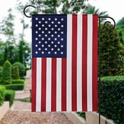 TOPFLAGS Double Sided Premium Garden Flag, US Garden Flag - USA American United States July 4th Independence Day Patriotic Decorative Yard Flags - Weather Resistant & Double Stitched - 18 x 12.5 Inch
