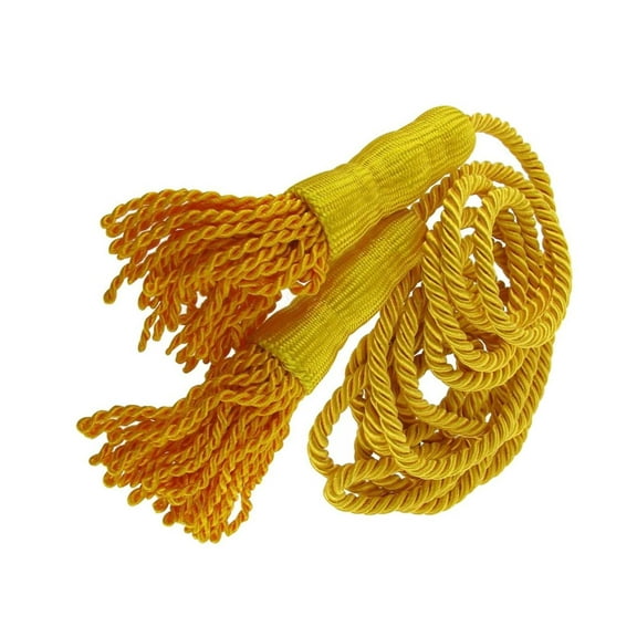 TOPFLAGS Gold Braided Cord Tassels for 3x5' Indoor or Parade Flag Display - 108 Total Inches