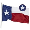thumbnail image 1 of TOPFLAGS State Of Texas TX Flag 4x6 Feet Embroidered Star Sewn Stripes Heavyweight 210D Oxford Nylon Flags Vivid Color Heavy Duty Header Brass Grommets 4 Rows Hemming Texas TX Flag, 1 of 7