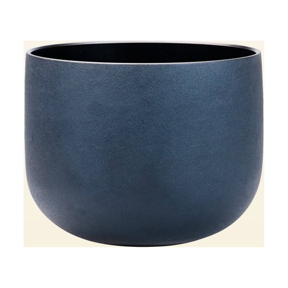 TOPFUND Black B Note 8 inch Crystal Singing Bowl Crown Chakra with Heavy Duty Carrying Case and Suede Stick