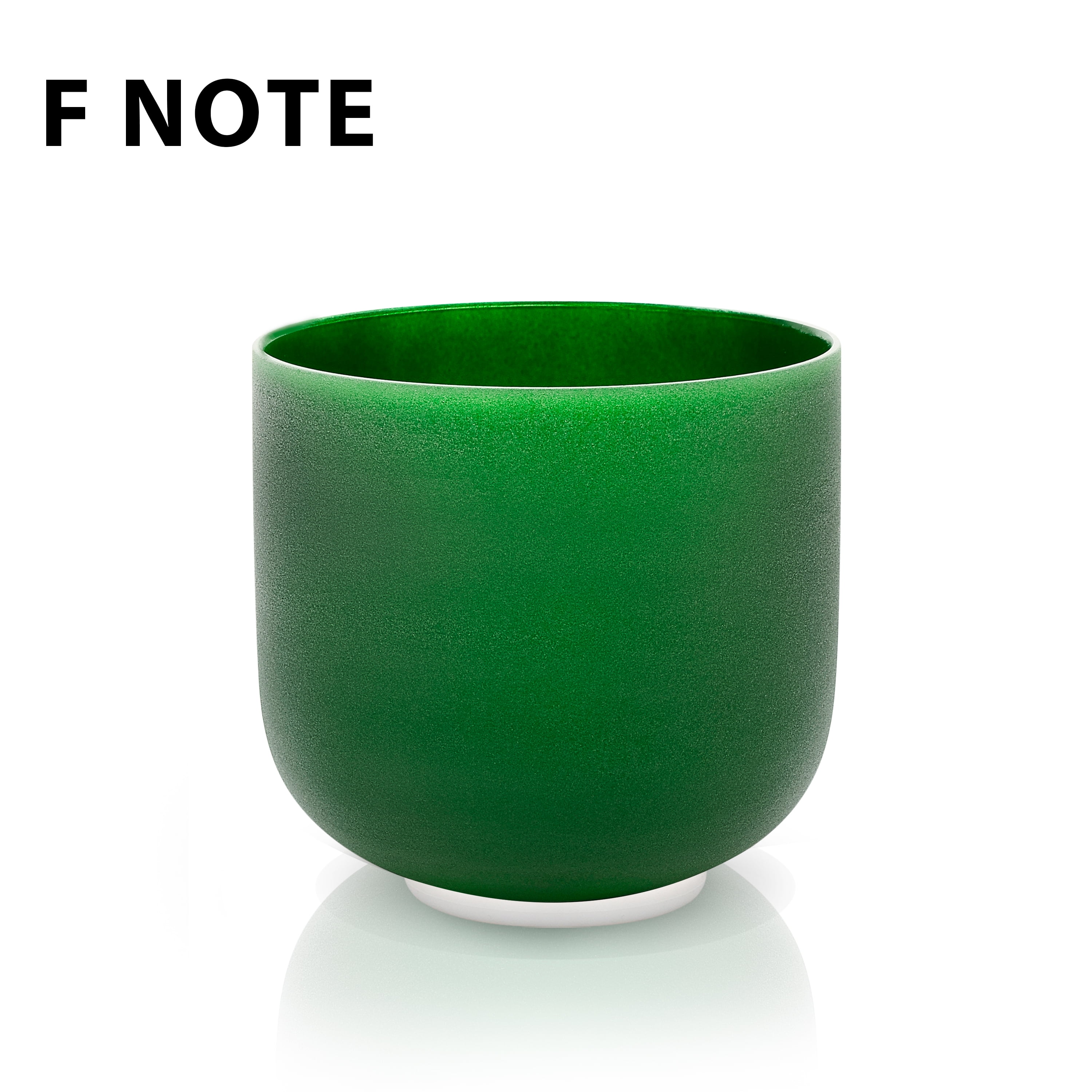 TOPFUND Green F Note Crystal Singing Bowl Heart Chakra 7 inch with