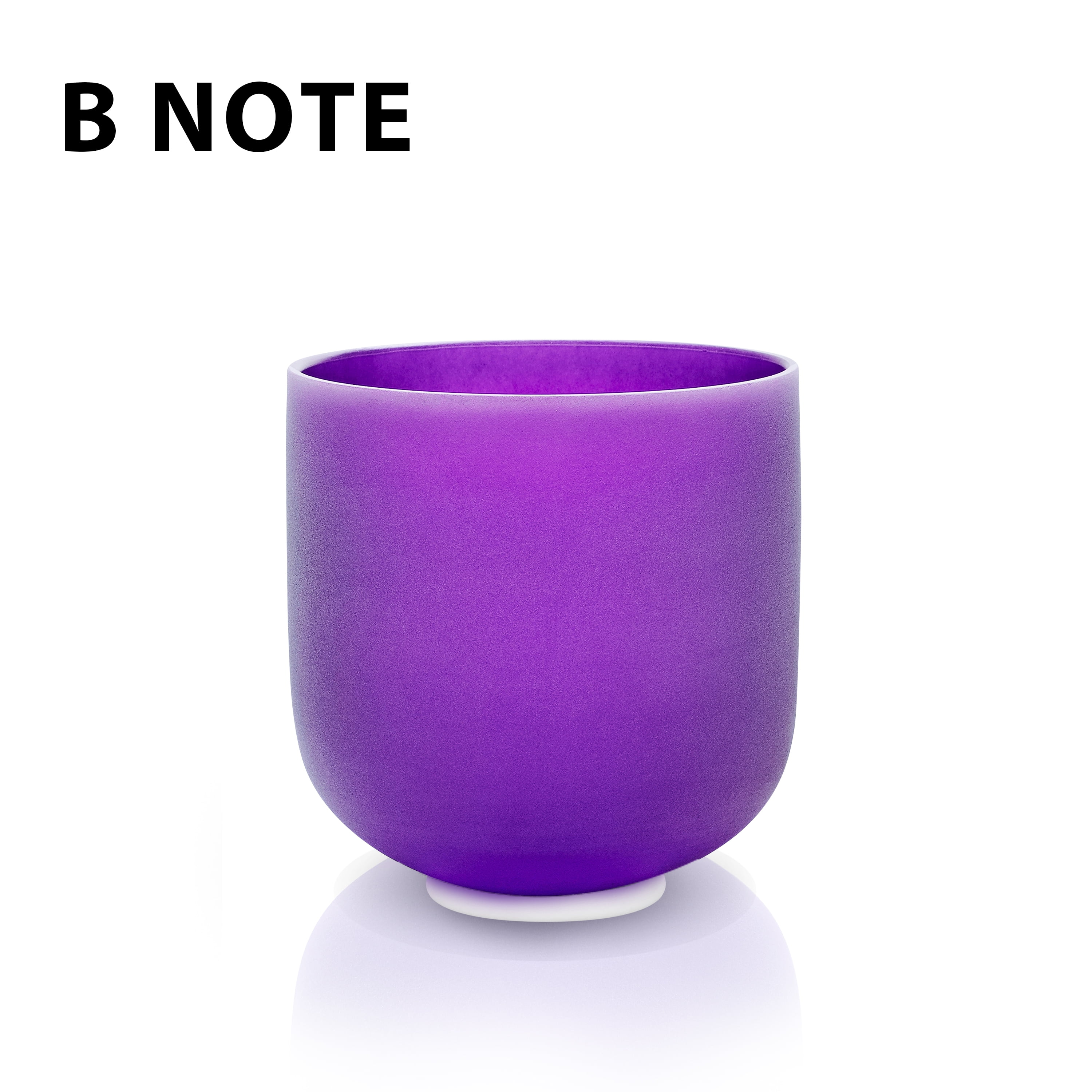 TOPFUND Purple B Note Crystal Singing Bowl Crown Chakra 6 Inch With ...