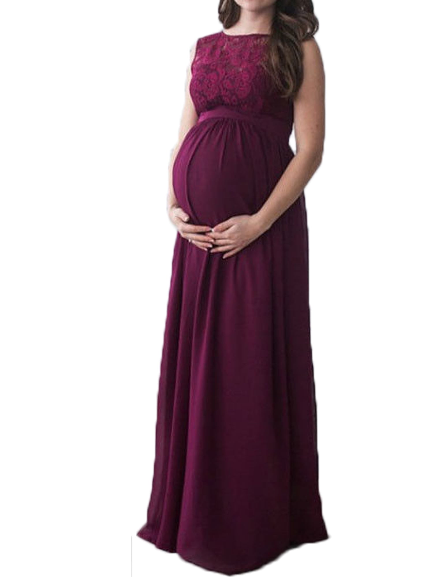 Party wear gown outlet for pregnant lady