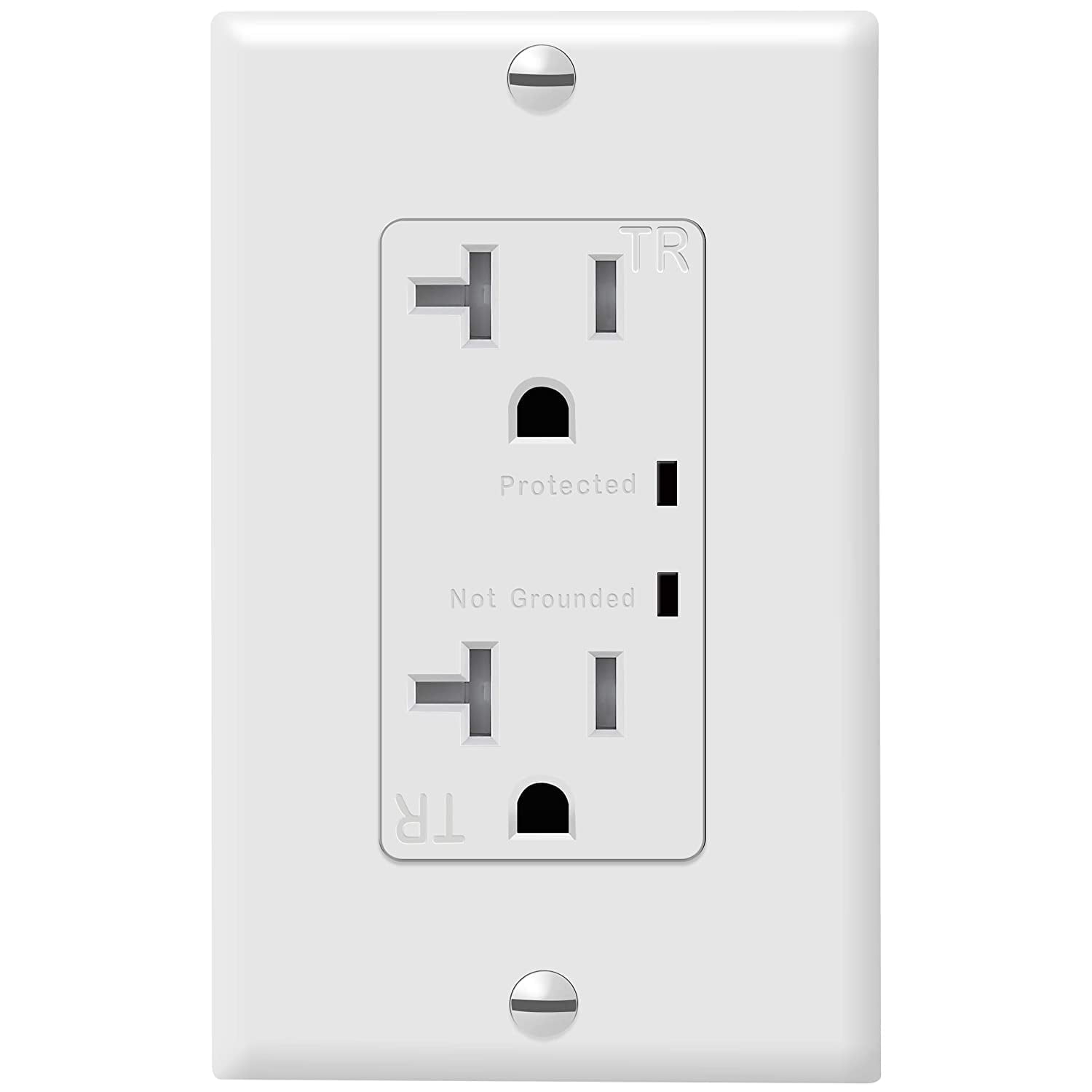 TOPGREENER Decorator Receptacle Outlet Surge Protector and Grounding