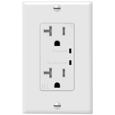 CML 15 Amp Tamper-Resistant Electrical Outlet - Decorator Wall Receptacle, White, 20-Pack, CUL Listed