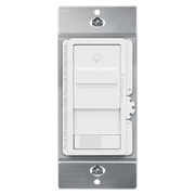 TOPGREENER Digital Dimmer Light Switch for 200W Dimmable LED/CFL Lights, Single Pole/3-Way LED Slide Switch, Neutral Wire Not Required, UL Listed, TGSDS3-W, White, 1 Pack