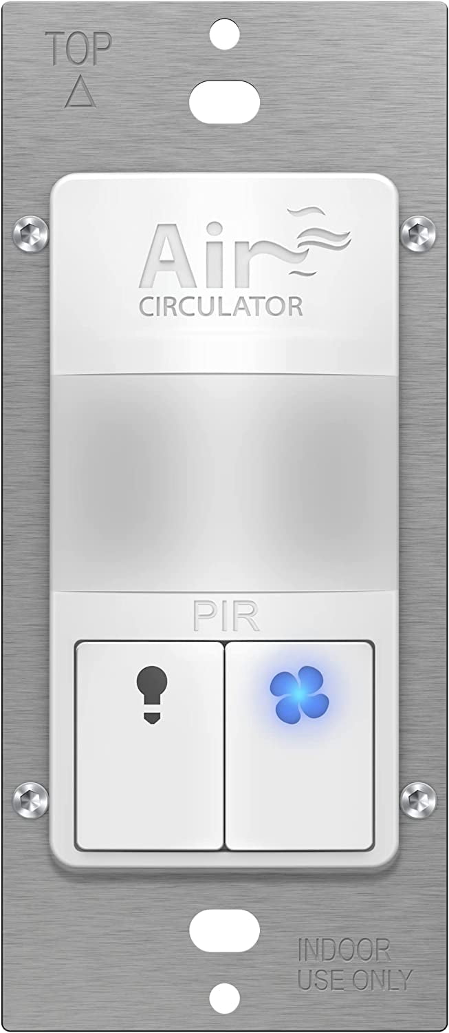 TOPGREENER Dual Load Air Circulator Switch, Auto Hourly Fresh Air
