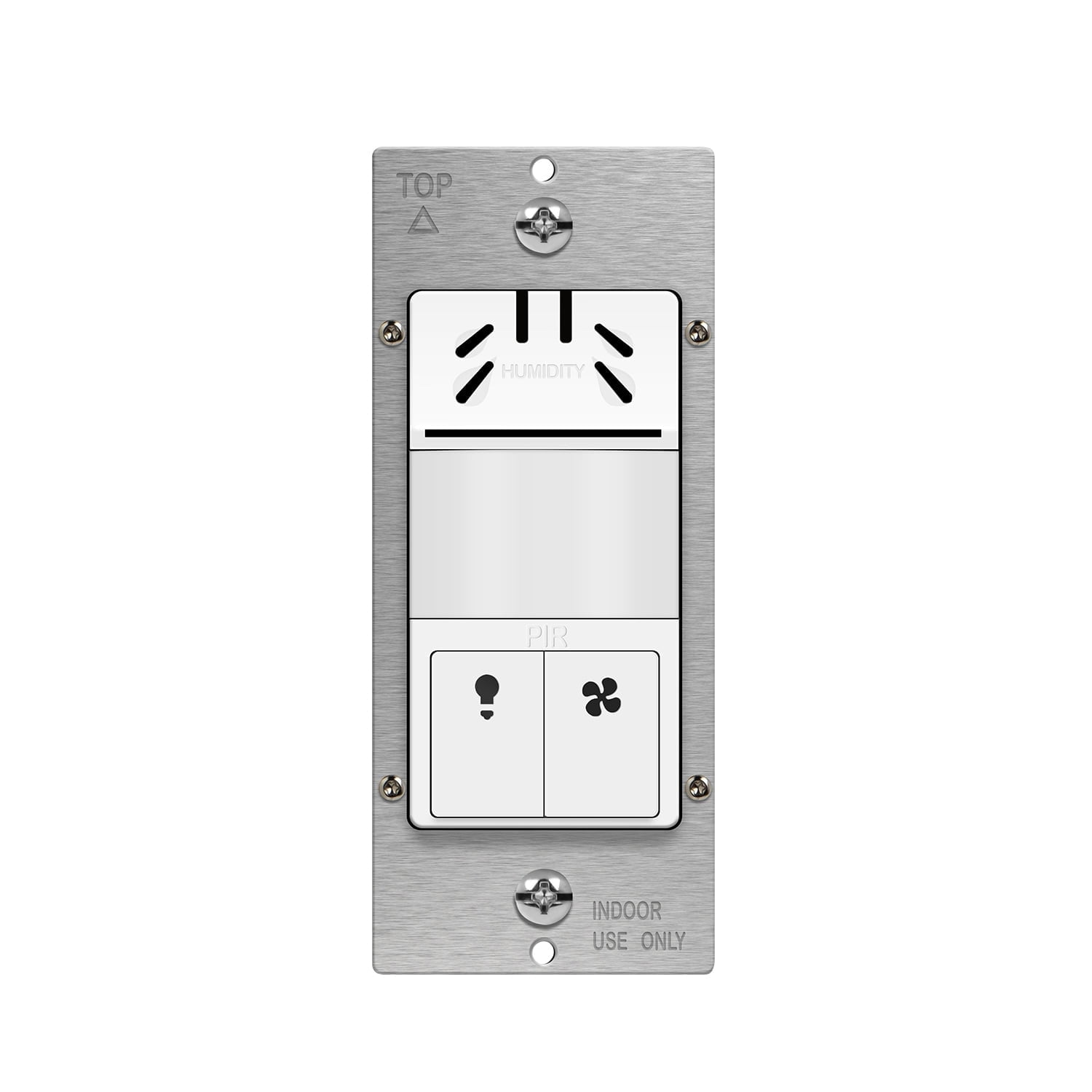 TOPGREENER Dual Tech Humidity Sensor Switch PIR Motion & Air Moisture Detection Bathroom Fan & Light Control NEUTRAL WIRE REQUIRED UL Listed TDHOS5