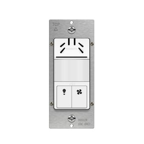 TOPGREENER Dual Tech Humidity Sensor Switch PIR Motion & Air Moisture Detection Bathroom Fan & Light Control NEUTRAL WIRE REQUIRED UL Listed TDHOS5