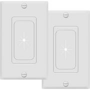 TOPGREENER Flexible Rubber Wall Grommet Insert with Decorator Wall Plate, Pass Through Plate for Low-Voltage Cables, Size 1-Gang 4.50" x 2.75," Polycarbonate Thermoplastic, TG8901-2PCS, White, 2 Pack