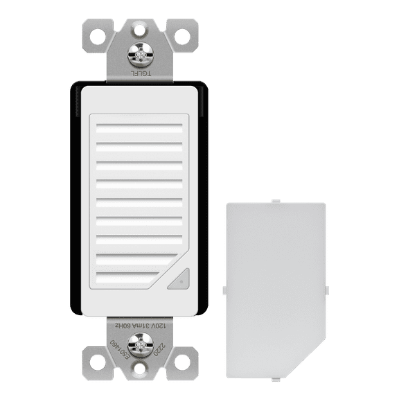 TOPGREENER Full Face LED Decorator Guide Light with Automatic Daylight Sensor, Decorator Night Light, 120VAC/15A, TGLFL-W, White