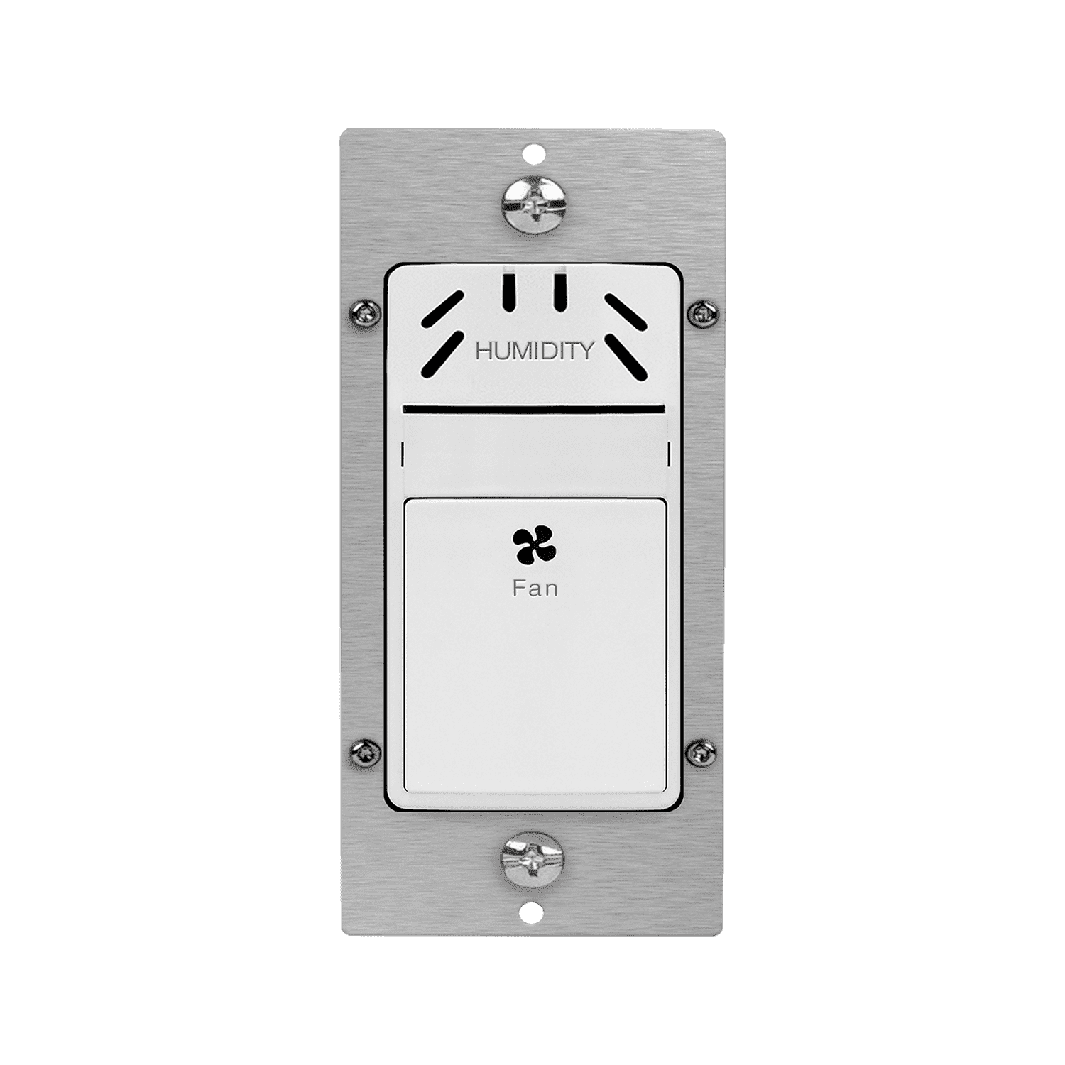 TOPGREENER Humidity Sensor Switch for Ventilation Fan, Air Moisture Detection, Bathroom Automated Control, Adjustable Timing, Neutral Wire Required, White