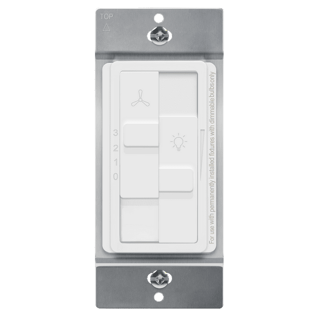 TOPGREENER Kalide Combo Dimmer Switch with 3Speed Fan Control, Light