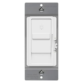 TOPGREENER Kalide Dimmer Light Switch, LED Dimmer Switch, Single Pole, 120VAC, 60Hz, 200W LED/CFL, Neutral Wire Not Required, TGDS1-W, White