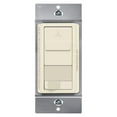 thumbnail image 1 of TOPGREENER Kalide Light Switch and 3-Speed Ceiling Fan Control Combo, in Wall Light and Fan Combination Switch, Single Pole, 2.5A, 720W, Neutral Wire Not Required, TGSFS3-LA, Light Almond, 1 of 6