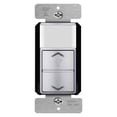 thumbnail image 1 of TOPGREENER Motion Sensor Light Switch Dimmer, Electronic Dimmer with PIR Motion Sensor, Occupancy & Vacancy Modes, 150W LED/CFL, Single-Pole, UL Listed, TDODS5-120-SV, Silver, 1 of 4