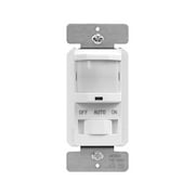 TOPGREENER Motion Sensor Light Switch, Occupancy Detector, On/Off Override, Single-Pole, Fluorescent 500VA/Motor 1/8Hp/Incandescent 500W, Neutral Wire Required