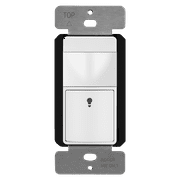 TOPGREENER PIR Motion Sensor Switch, Occupancy & Vacancy Modes, No Neutral Wire Required, Ground Wire Required, 5A, 360W LED/CFL, Single Pole, TDOS5