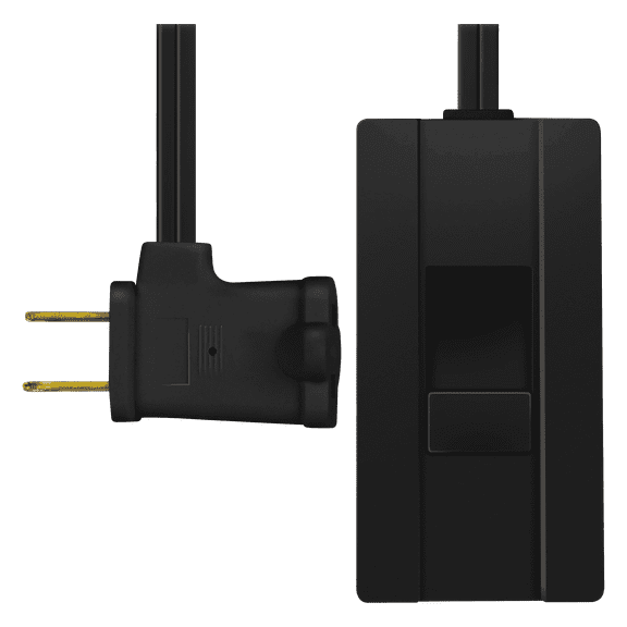 TOPGREENER Table-Top Plug in Lamp Dimmer, Slide Control, Incandescent and Dimmable LED 360 Watt Bulbs, 6ft Cord, 120V 60Hz, Black