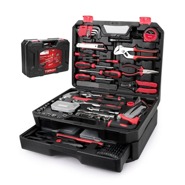 TOPHDY 325 Piece Home Tool Kit, Home Repair Tool Set, Toolbox Storage ...