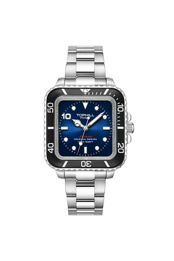 TOPHILL Women Men Couple Vintage Japanese Automatic Self-Winding Mechanical Movement Sapphire Crystal Wrist Watch Stainless Steel Luminous 10ATM Waterproof Business Clock