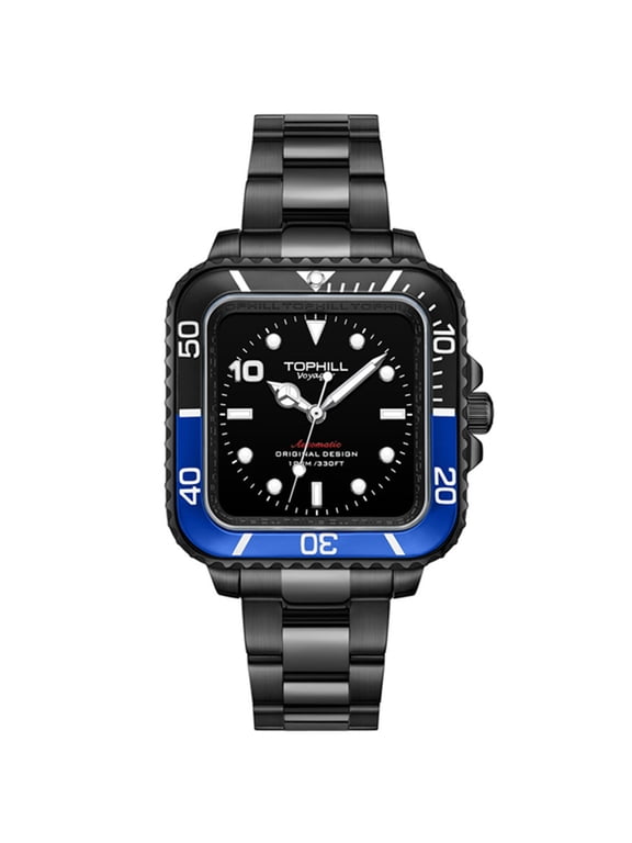 TOPHILL Women Men Couple Vintage Japanese Automatic Self-Winding Mechanical Movement Sapphire Crystal Wrist Watch Stainless Steel Luminous 10ATM Waterproof Business Clock