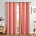 thumbnail image 1 of TOPICK Waffle Weave Textured Curtains 84 inch Farmhouse Light Filtering Drapes for Living Room Bedroom Grommet Window Curtain 2 Panels, 1 of 7