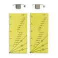 thumbnail image 1 of TOPINCN 2set Seam Guide Ruler Strong Magnetic Stainless Steel Transparent Acrylic Yellow Ruler Positioning Seam Guide, 1 of 8