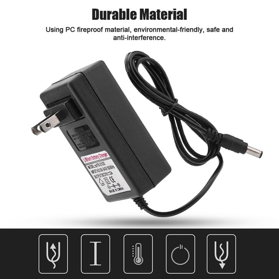 TOPINCN AC 100-240V DC 21V 2A Safe Charge Power Supply Adapter Lithium-ion Battery Charger,Power Adapter for Lithium Battery