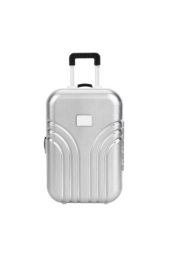 TOPINCN Baby Suitcase Toy Cute Plastic Rolling Suitcase Mini Luggage Box,Rolling Suitcase Toy