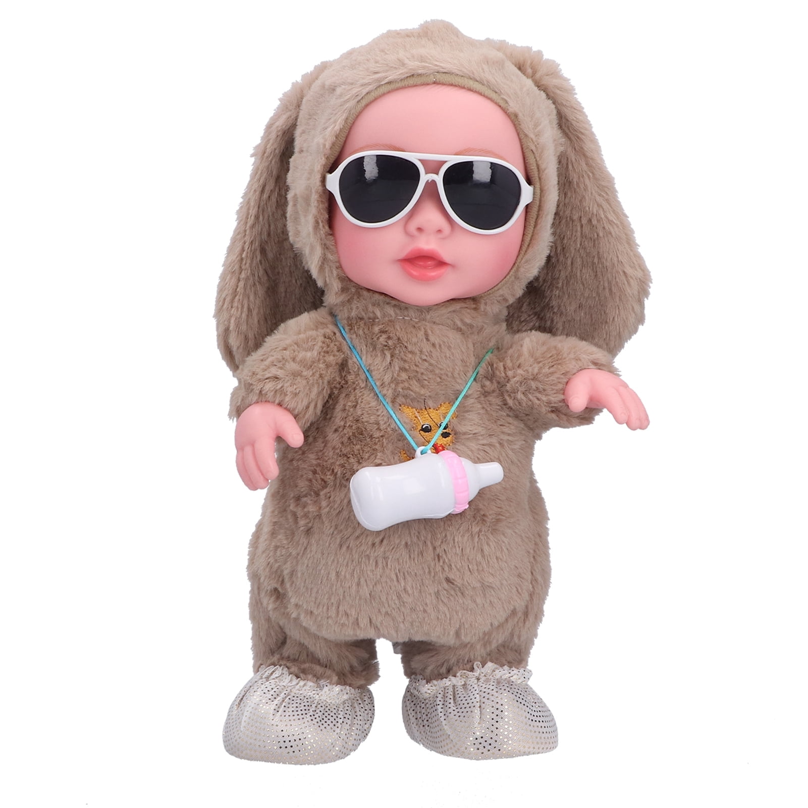 TOPINCN Electric Baby Doll Infant Plush Music Electric Doll Singing Dancing Walking Talking Parroting Baby Girl