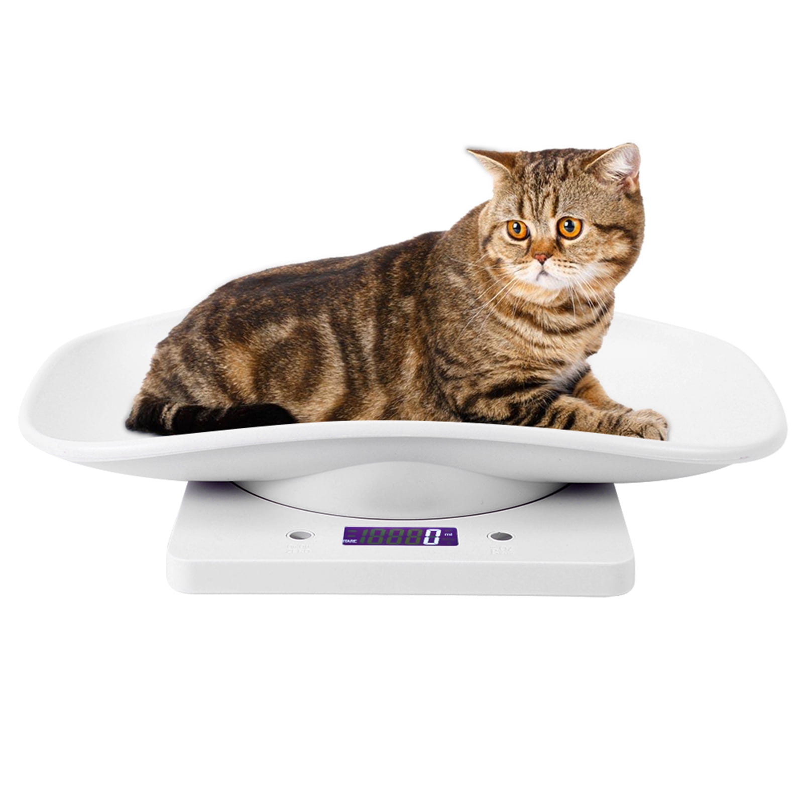TOPINCN Pet Scale,10kg/1g Digital Small Pet Weight Scale for Cats Dogs  Measure Tool Electronic Kitchen Scale,Baby Scale,Pet Scale 