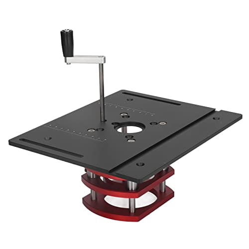 TOPINCN Router Table Lfit, Standard Design Router System Universal Good Stability for Woodworking (Black)
