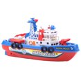 thumbnail image 1 of TOPINCN Ship Toy, Children Kids Fireboat Toy Water Spraying Ship Model with Sound & Flash Light, Ship Model Toy,, 1 of 6
