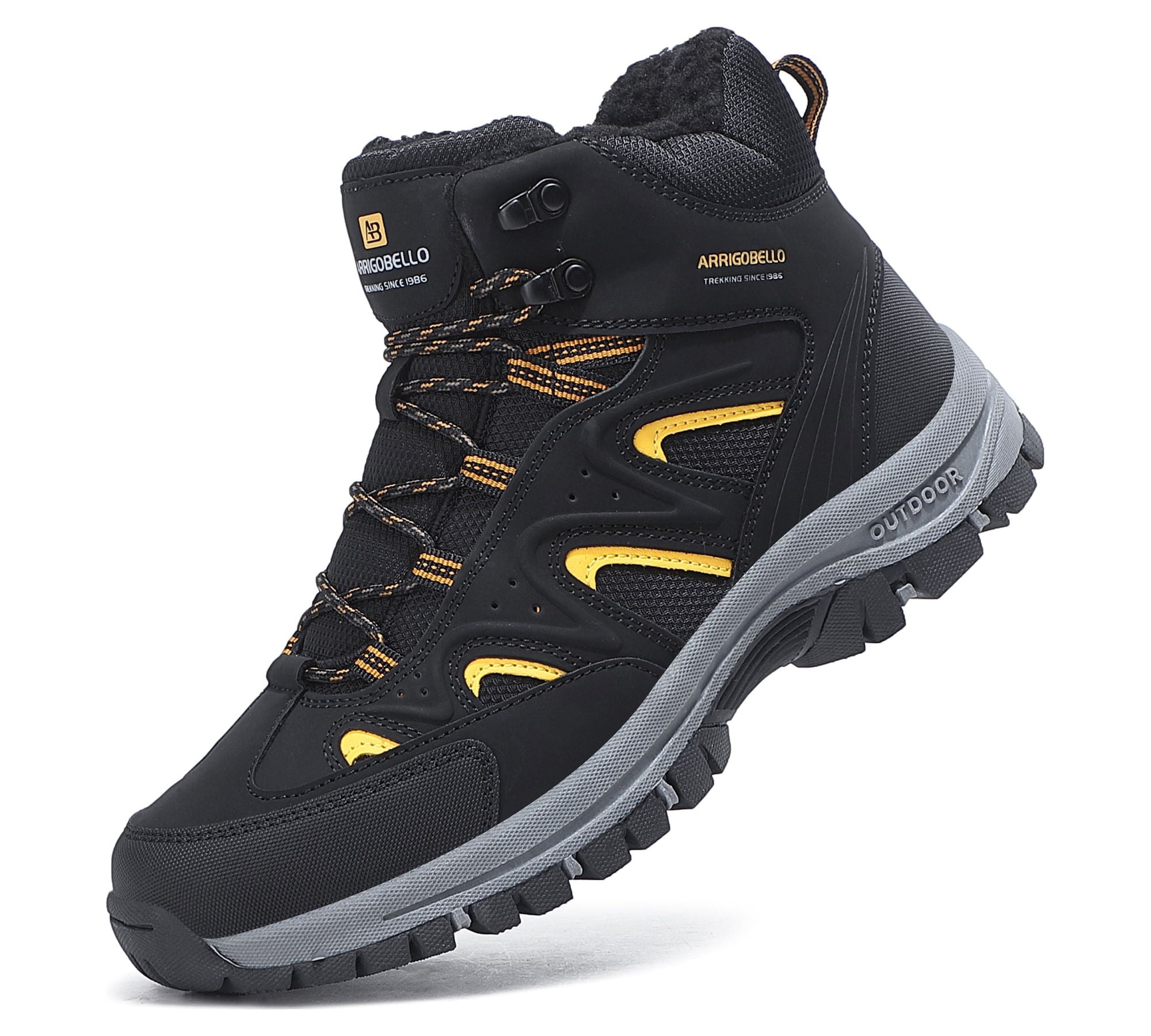 TOPIO Men's Snow Hiking Boots Outdoor Winter Snow Boots