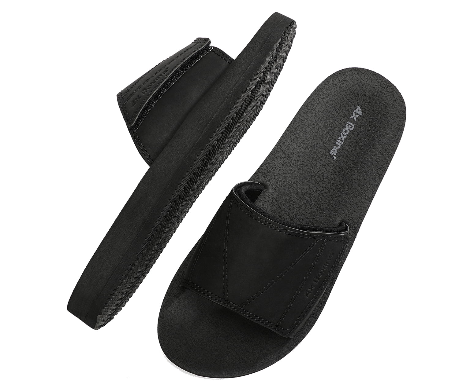 TOPIO Mens Slides Sandals Slip On Sandals Adjustable Slides
