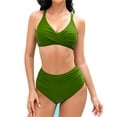 thumbnail image 1 of TOPIO Women Swimsuit Two Piece Swimwear Sexy Push Up High Waist Bikini Swimsuit, 1 of 6