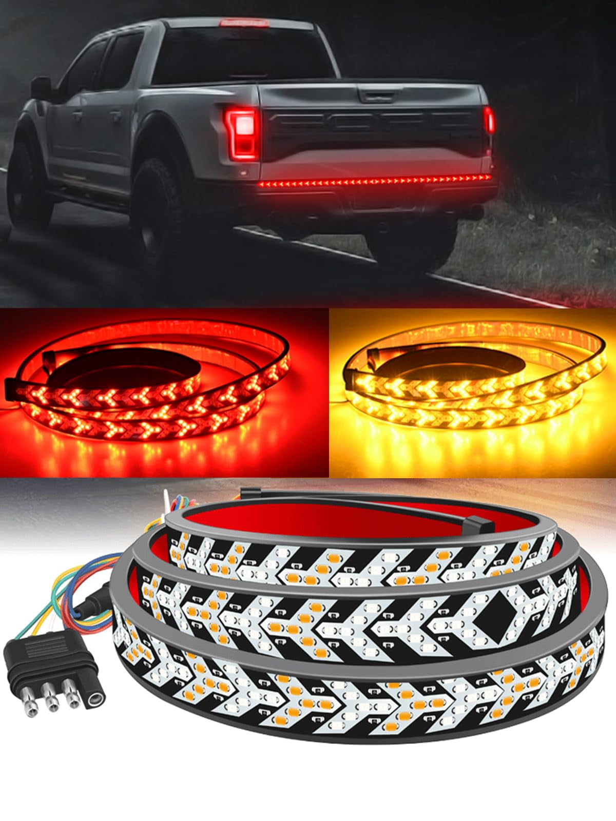 TOPKU LED Pickup Truck DHF10 Tail Light Strip,Truck Tailgate Dynamic