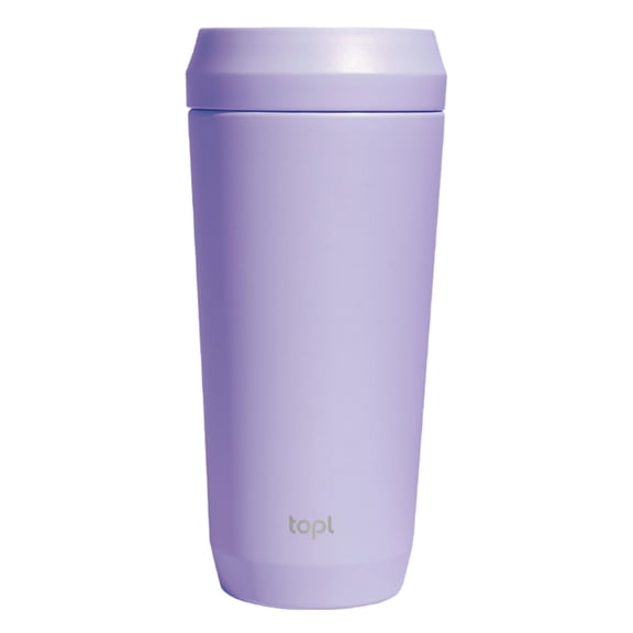TOPL To Go Coffee Cup  Insulated Travel Coffee Mug with 360 LeakSafe Lid, Stainless Steel Coffee Tumbler for Hot/Cold, SpillResistant, BPAFree - Lavender, 16 oz