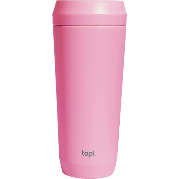 TOPL To Go Coffee Cup Insulated Travel Coffee Mug with 360 LeakSafe Lid, Stainless Steel Coffee Tumbler for Hot/Cold, SpillResistant, BPAFree - Rose, 20 oz