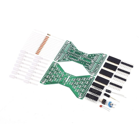TOPMAO DC 5V Electronic Hourglass DIY Kit Funny Electronic Production Kits with LED PCB