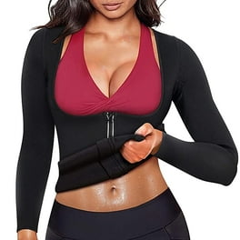 Lilvigor Sauna Suit for Women Workout Clothes for Women Waist Trainer Hot Polymer Shirt Sauna Suit Sweat Body Shaper Walmart