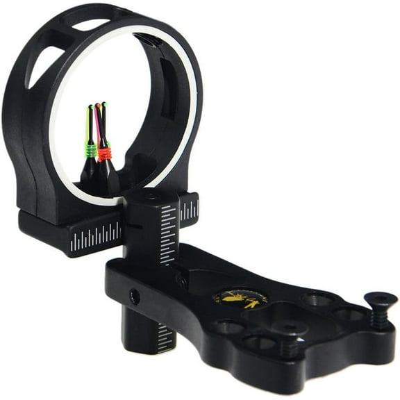 TOPOINT ARCHERY TP1330 3 Pin Bow Sight - Fiber, Brass Pin, Aluminum Machined - Right and Left Handed