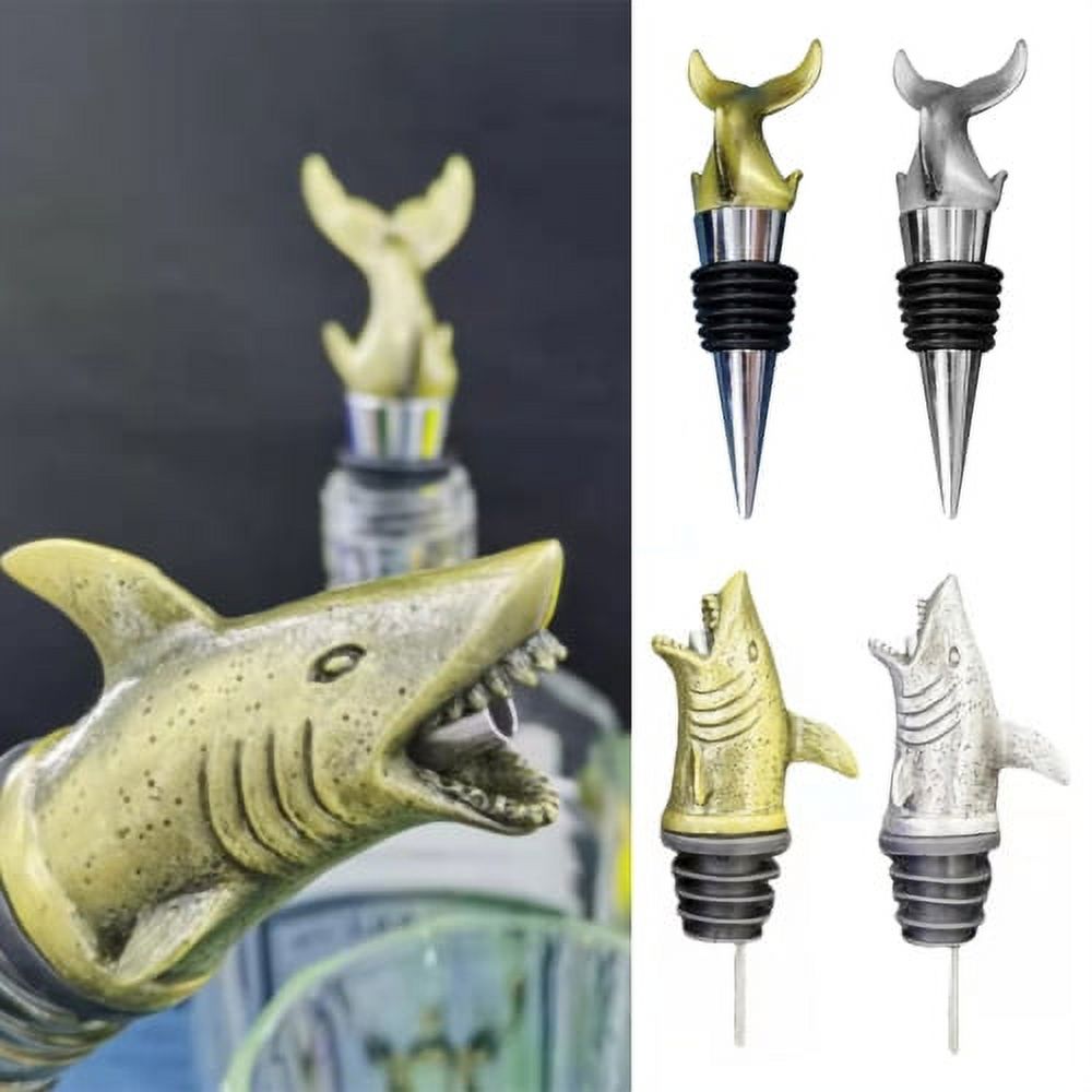TOPOINT Metal Wine Bottle Aerator Shark Whiskey Wine Diffuser Aerator