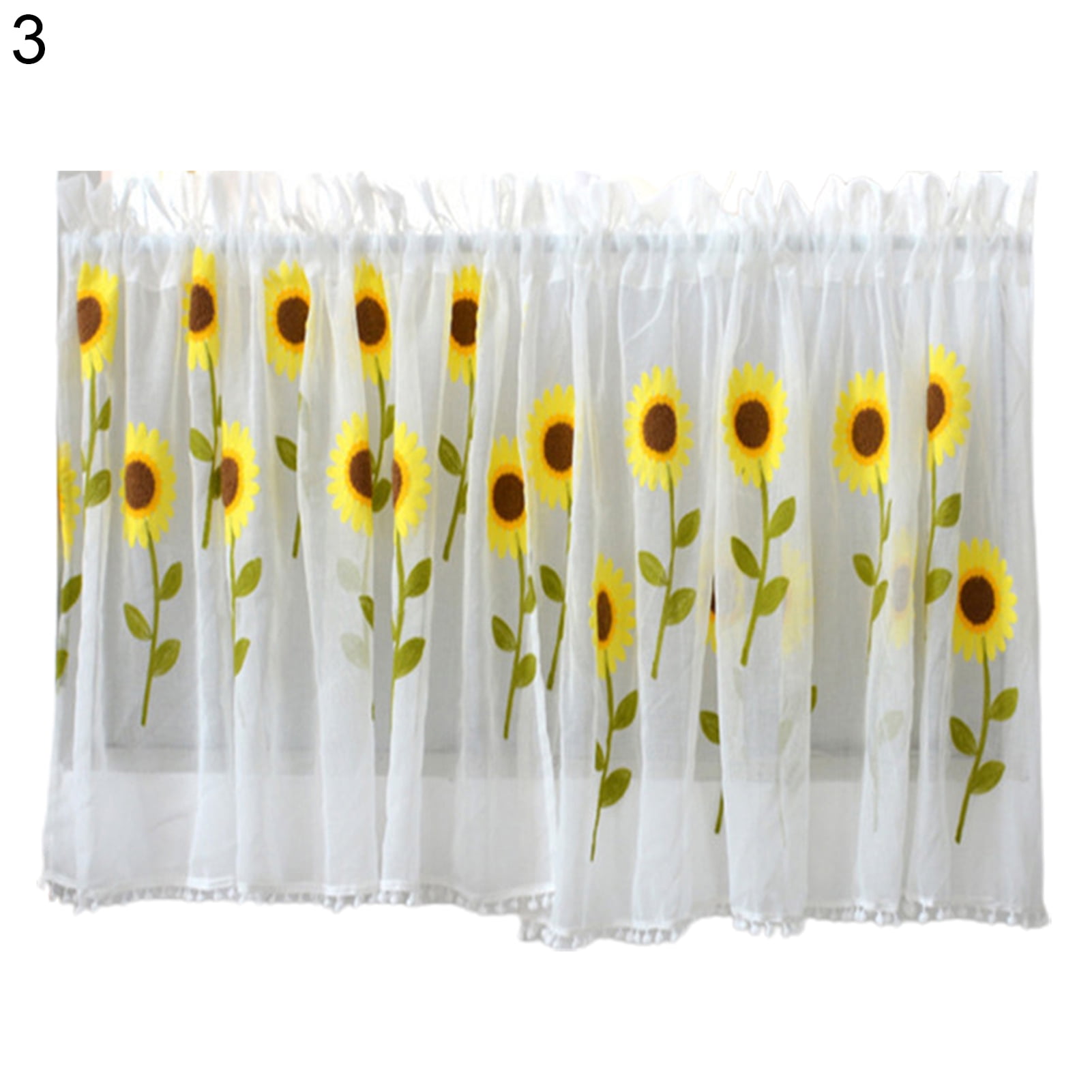 Sheer Sunflower Curtains - 4hubh1c